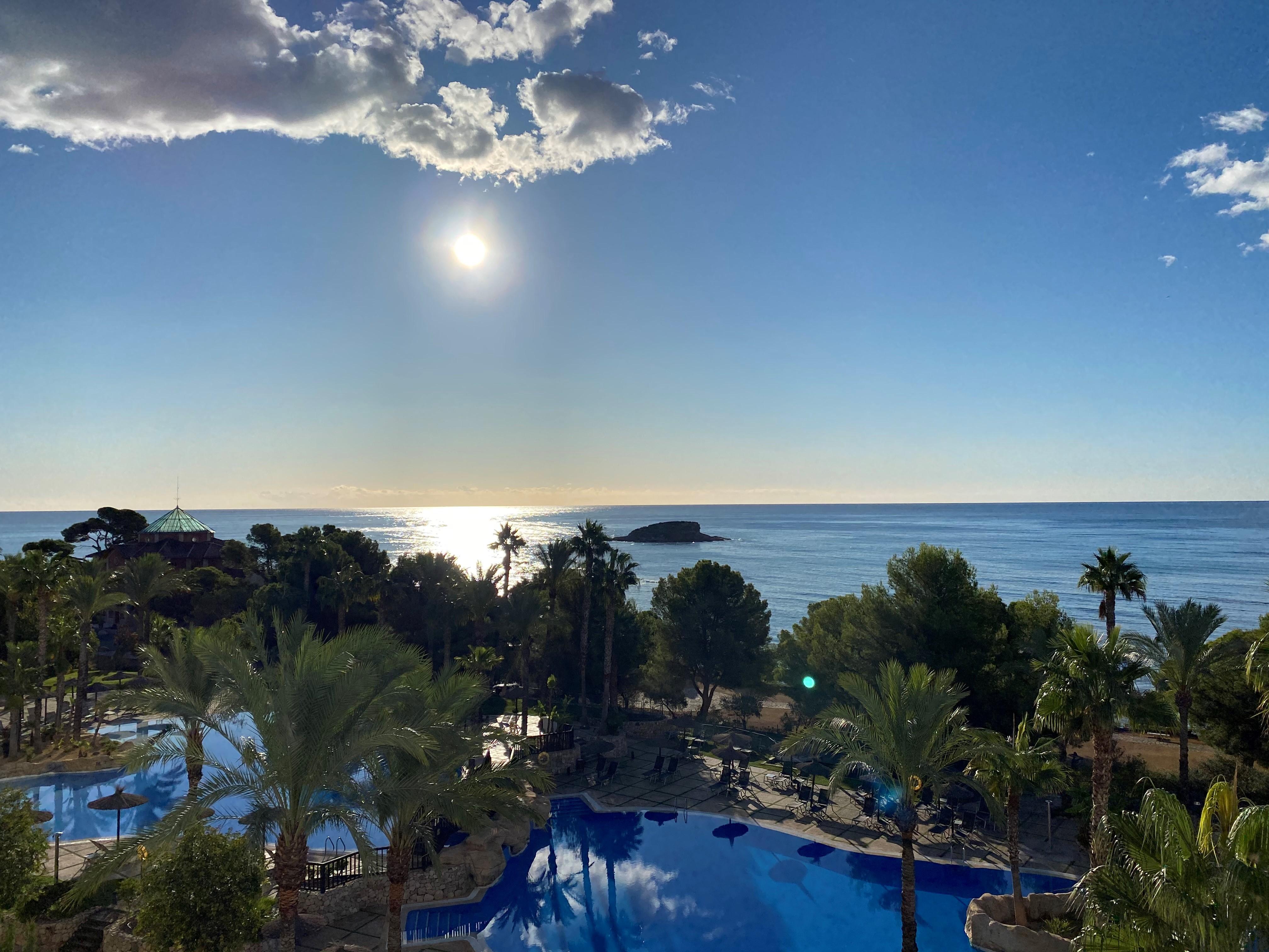 Sh Villa Gadea Altea Kültér fotó Sunset at the resort